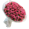 Букет «Пионовидный шик» из кустовых розовых роз